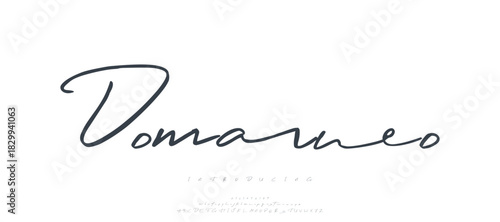 Typography typeface uppercase lowercase and number. vector illustration