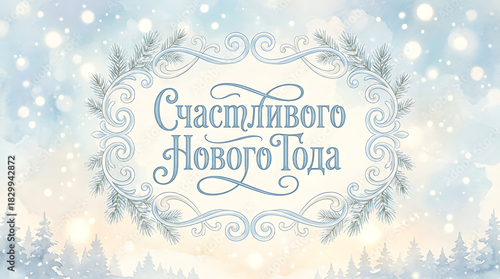 Naklejka premium Text in Russian: