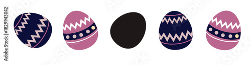 Creative layout made with colorful  flowers and Easter eggs. Minimal nature background. Spring holidays concept. vector illustration.