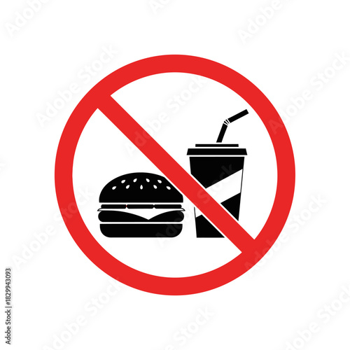 Say no to unhealthy food choices with this bold graphic highlighting the importance of balanced diets and nutrition for wellness and a healthy lifestyle