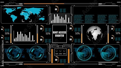  root access granted – Cyber Control HUD Interface