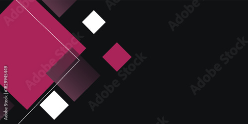 Latar belakang gelap abstrak dengan pola pola pola desain merah tumpang tindih. Konsep banner futuristik. Vektor eps10