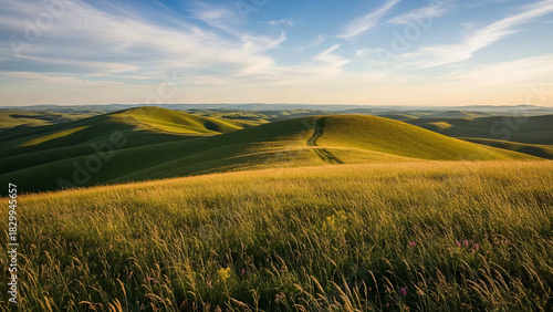 Wild grass covers the hills of Sire