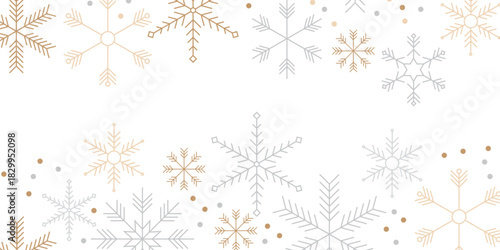 Festive Vector Snowfall Background Design