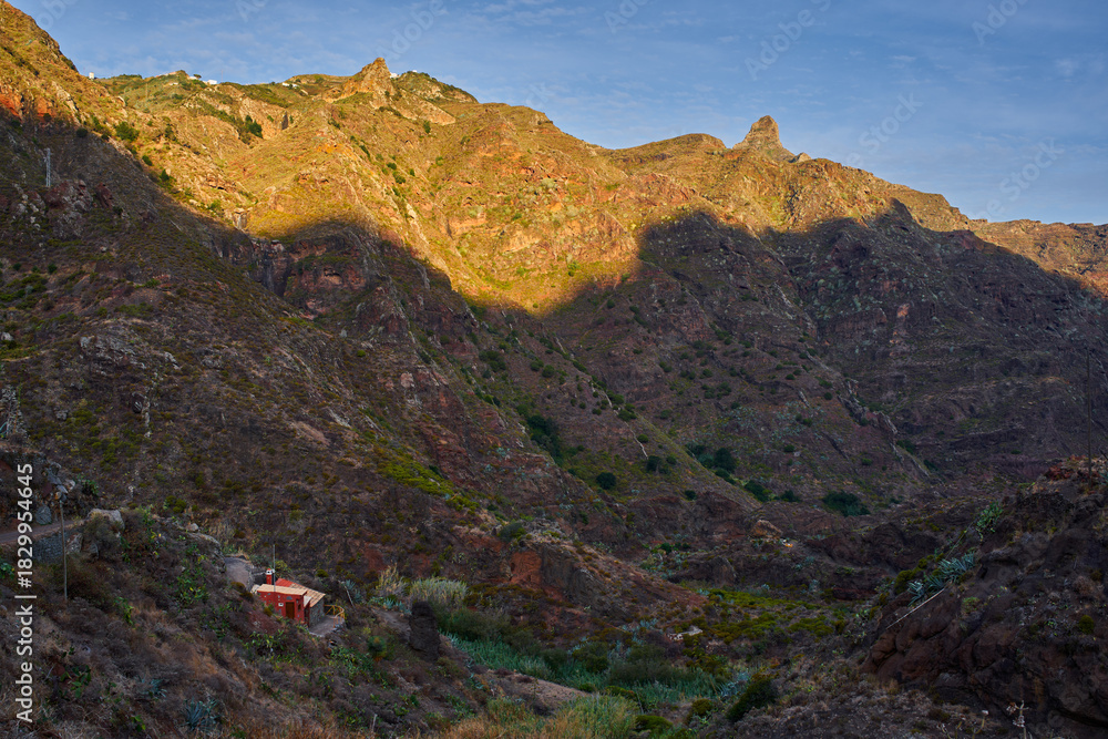 Naklejka premium Volcanic peaks in Anaga mountains Tenerife