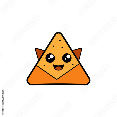 vector clip art nachos on white background for web and graphic design
