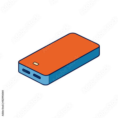vector clip art power bank on white background for web and graphic design