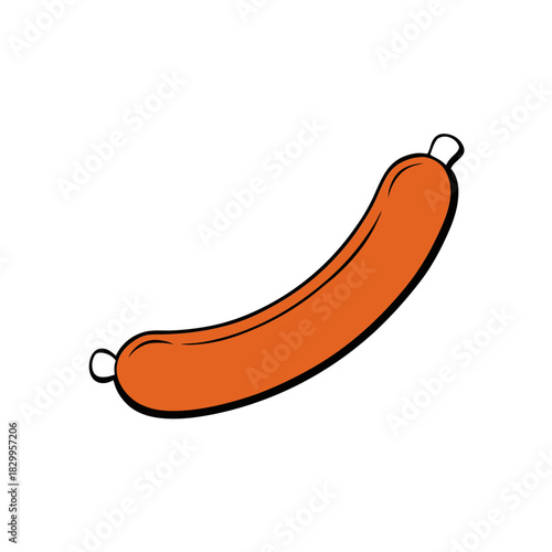 vector clip art sausage links on white background for web and graphic design