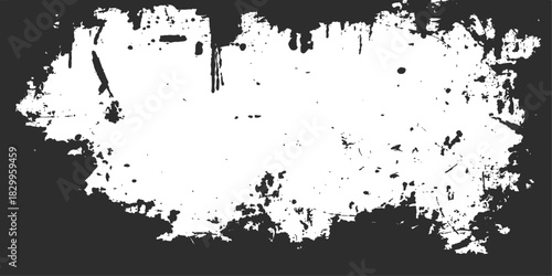 Wallpaper Mural Abstract black ink splatter with a grunge texture frame element for design illustration Torontodigital.ca