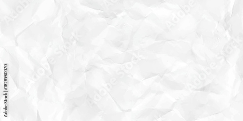 Crumpled white paper abstract shape background with space paper for text. crumpled sheet of white paper background texture, 