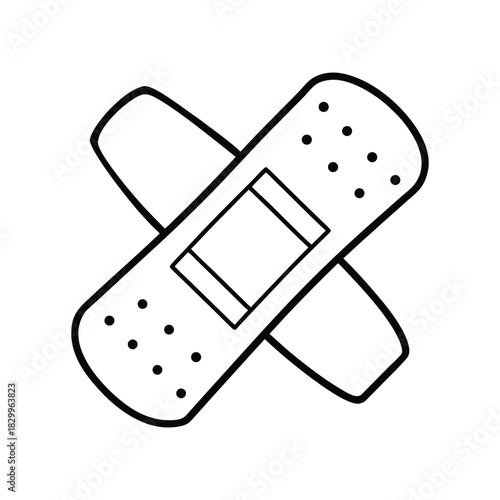 Bandage Plaster Medical Aid Icon