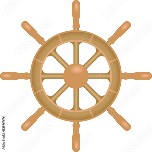 Brow rudder isolated. vector illustration