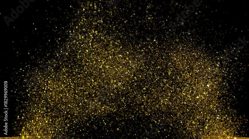 Wallpaper Mural Gold Glitter Floor Splash Slow Horizontal Glamour Reveal Torontodigital.ca
