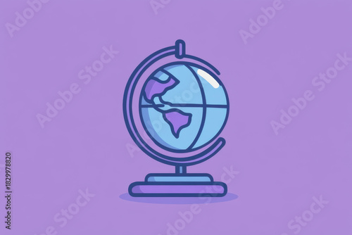 Americas globe: ideal for geography, education, travel, and global concepts representation