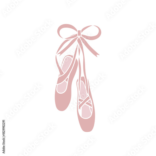 Ballerina slippers logo