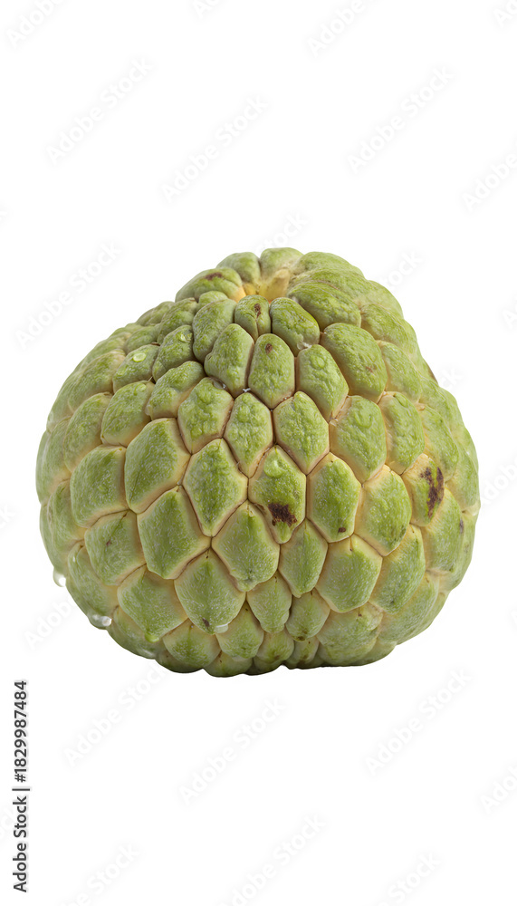 Fototapeta premium Fresh custard apple fruit on transparent background