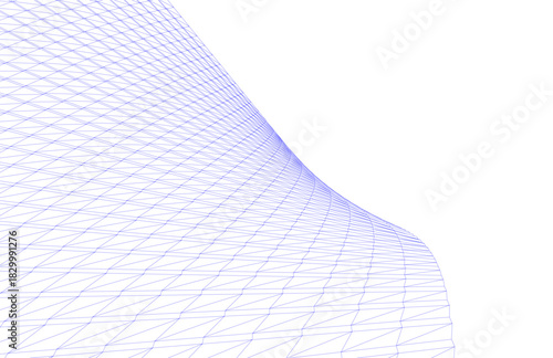 Abstract modern architecture, 3D rendering