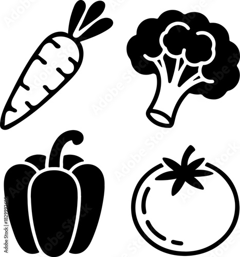 vegetables vector illustration