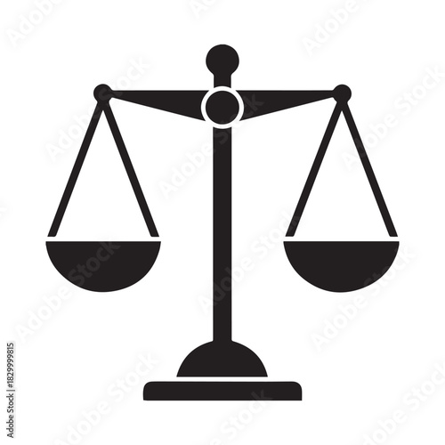 medical scale balance icon vector illustration