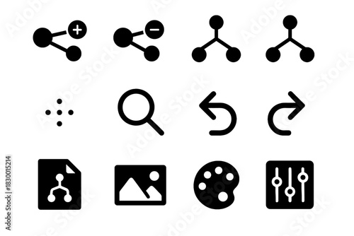 Vector branch map settings style image node export icon mind drag expand