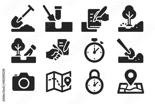 Location lid placing vector icons icon time tagging capsule spot map gps