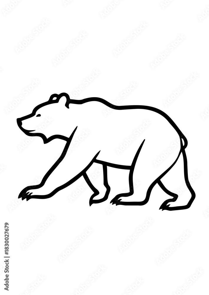 Fototapeta premium polar bear vector
