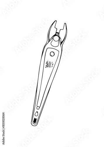 fishing hook isolated on white