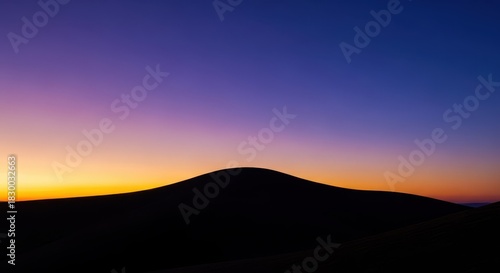 Wallpaper Mural The tranquil twilight embraces the landscape, painting a golden hour silhouette against the picturesque evening sky as nightfall approaches, vibrant, serenity, glowing Torontodigital.ca