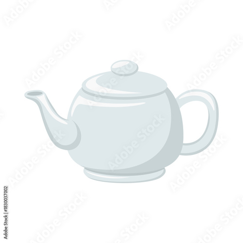 Elegant ceramic teapot icon vector illustration symbol.