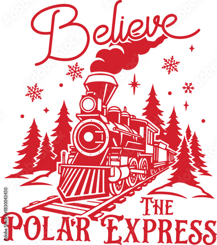 Believe The Polar Express Funny Christmas SVG PNG Files, Believe Svg,Sweater Svg, North Pole Svg, Christmas Vibes