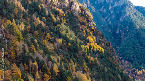 mountain landscape with blue sky