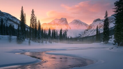Crédence de cuisine  A captivating winter landscape.  © Marc