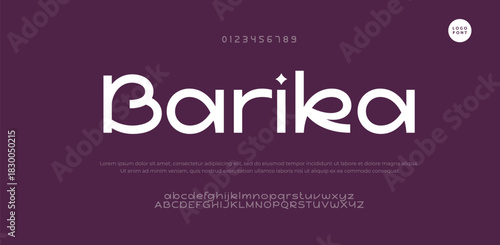 Barika creative modern stylish calligraphy letter logo design