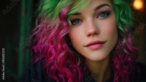 Wallpaper Mural Colorful Hair Stylist Torontodigital.ca