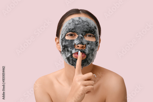Young woman with activated ...