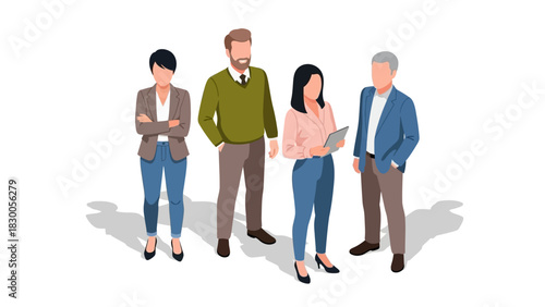 Teamwork collaboration meeting with diverse professional attire