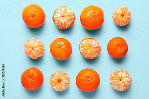 Fresh ripe mandarin oranges...