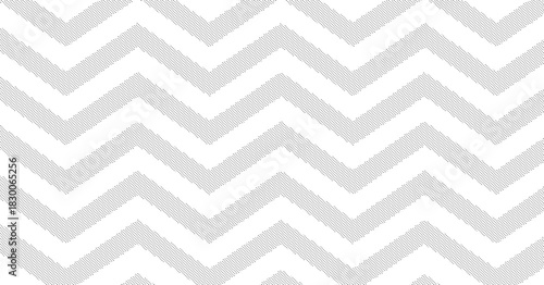 Abstract black halftone chevron pattern background with zigzag dotted lines creating dynamic geometric texture