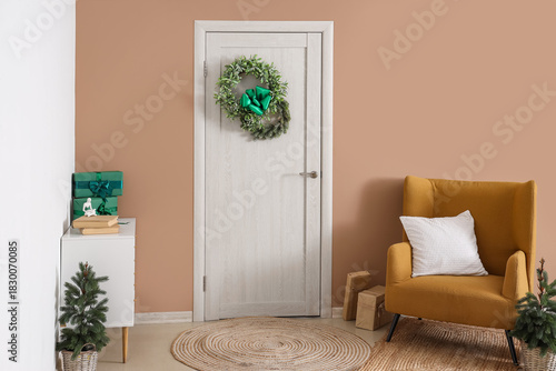 Interior of hall with Chris...