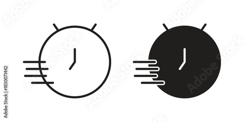 Express icon or logo pack. Vector Illustration Outline and flat