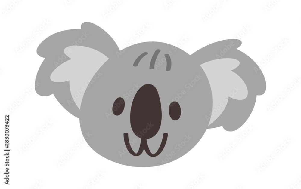 Fototapeta premium Cute fluffy koala animal avatar