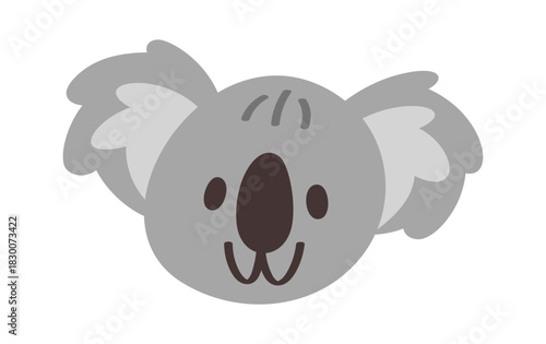 Cute fluffy koala animal avatar