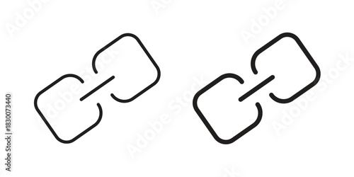 Link icon or logo pack. Vector Illustration Outline and flat