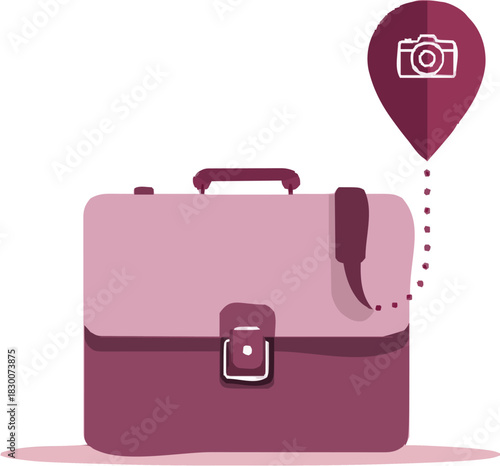 Traveling Telemedicine Kit in a Pink Suitcase