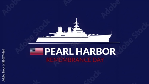 Bild auf Leinwand Pearl harbor remembrance day, 7december