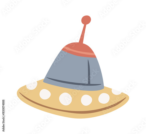 Alien ship hand drawn UFO