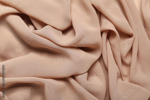 Texture of beige crumpled f...