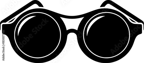 Stylish Round Sunglasses for Fashion Accessory Icon For Web And Graphic Design
