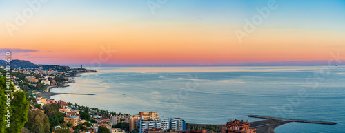 Coast of Malaga and mediterranean sea