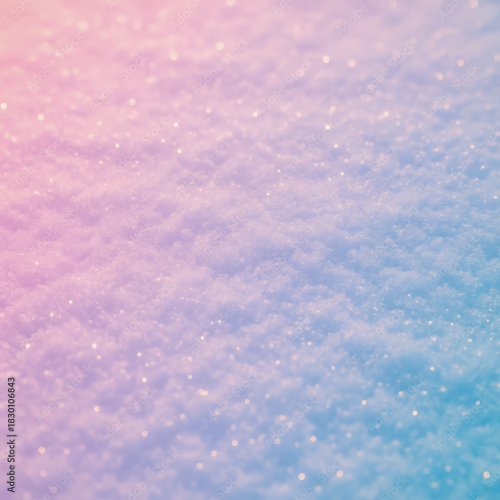 Obraz premium Soft pastel snow landscape with sparkles and gentle colors